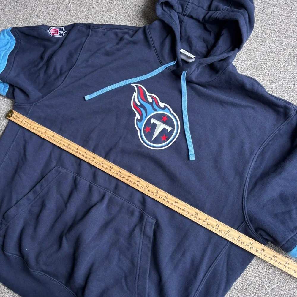 Tennessee Titans Nike Hoodie Mens XXL Navy Blue NFL Football Colorblock Pullover